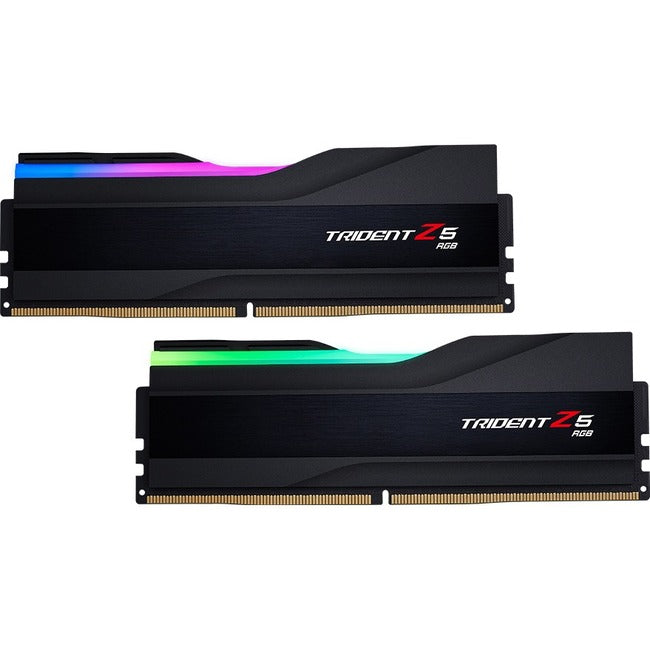 G.SKILL Trident Z5 RGB RAM Module for Motherboard, Desktop PC - 32 GB (2 x 16GB) - DDR5-6400/PC5-51200 DDR5 SDRAM - 6400 MHz - CL32 - 1.40 V G.SKILL Trident Z5 RGB RAM Module for Motherboard, Desktop PC - 32 GB (2 x 16GB) - DDR5-6400/PC5-51200 DDR5 SDRAM - 6400 MHz - CL32 - 1.40 V